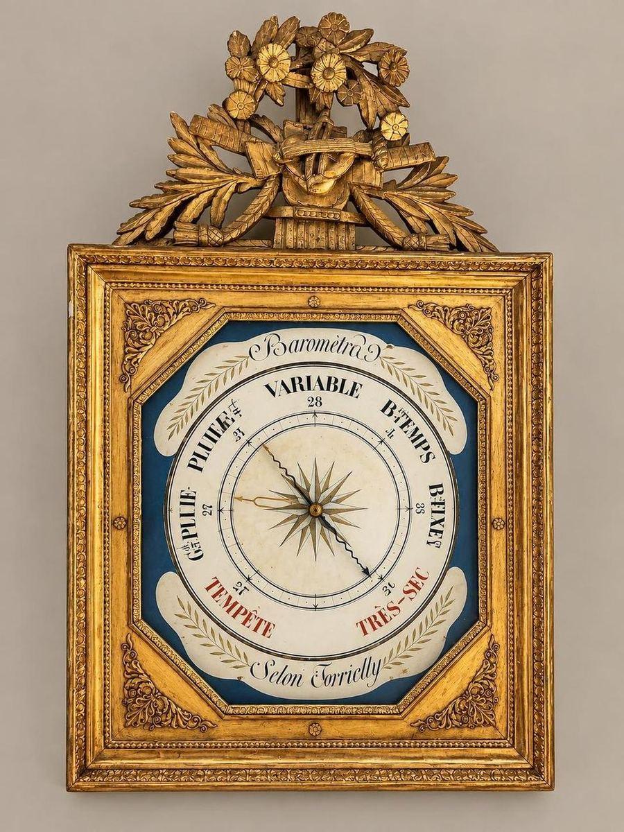 Antique giltwood barometer