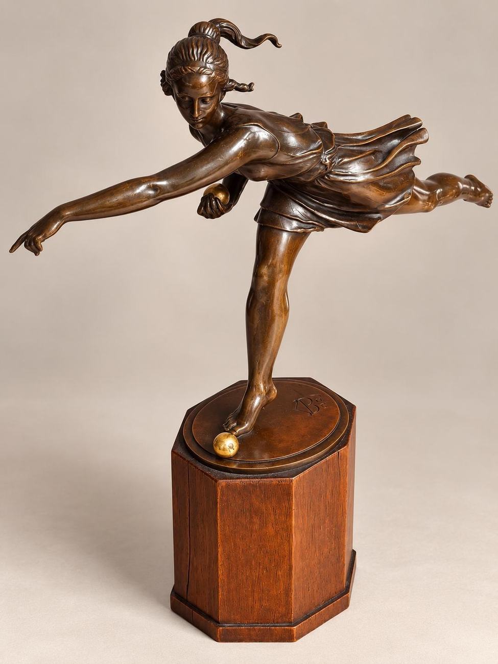 Bronze sculpture of a dancer