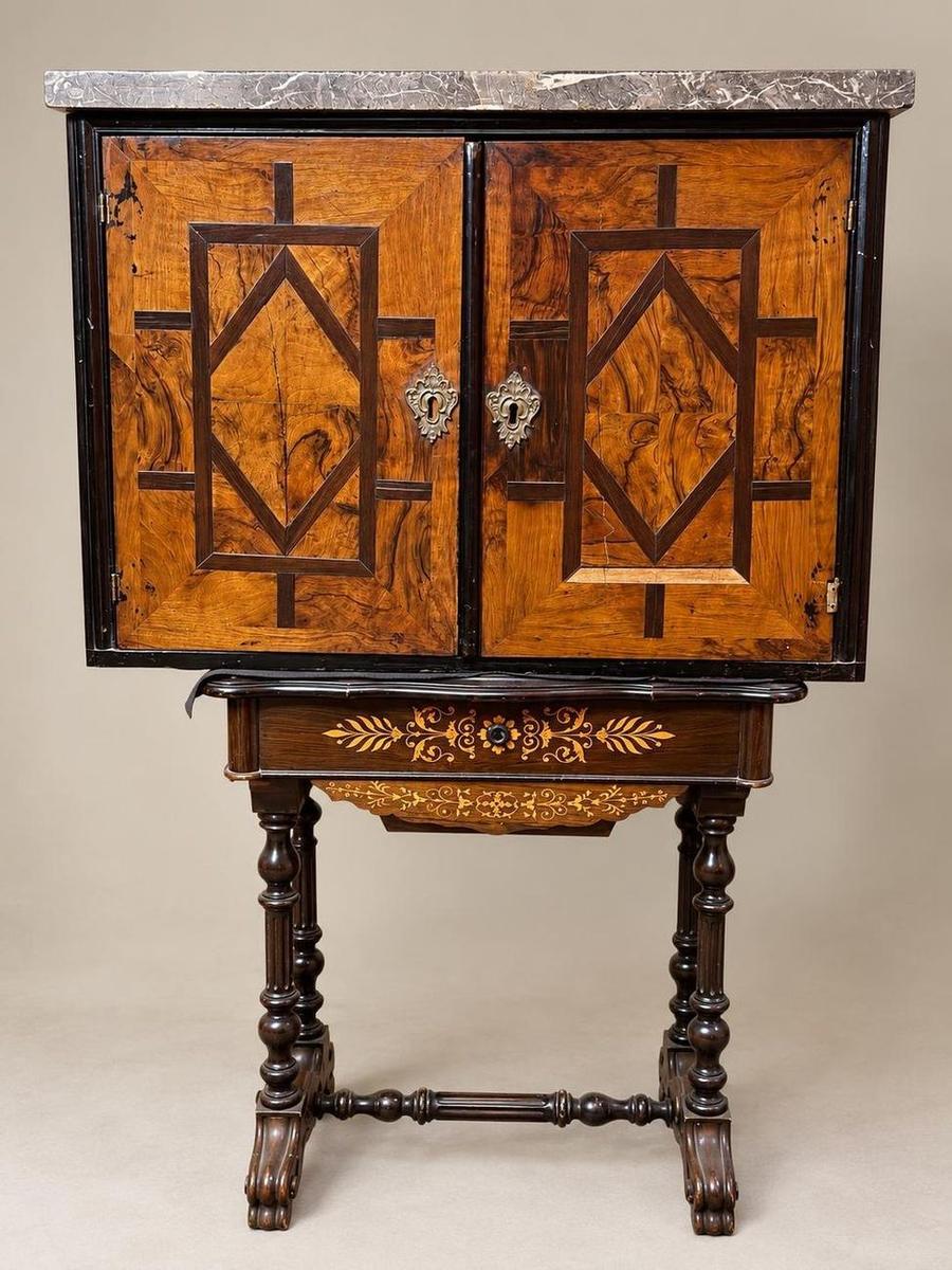 Antique marquetry cabinet