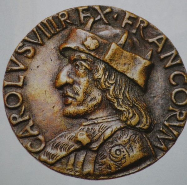 Bronzen medaille, Carolus VIII